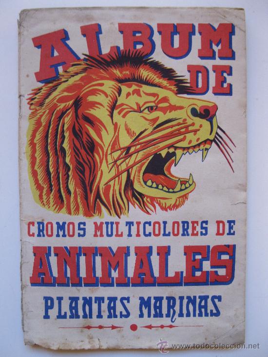 Colecionismo Cadernetas: &rdquo;&Aacute;LBUM DE CROMOS MULTICOLORES DE ANIMALES Y PLANTAS MARINAS&rdquo; - EDITORIAL FHER - A&Ntilde;O 1946.