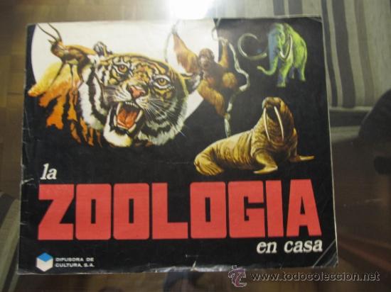 Coleccionismo &Aacute;lbumes: M69 ALBUM LA ZOOLOGIA EN CASA DE DIFUSORA DE CULTURA FALTAN 30 CROMOS DE 283