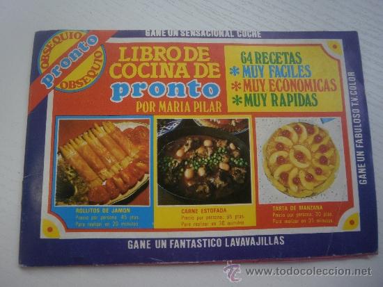 Collezionismo Album: ALBUM LIBRO DE COCINA RECETAS RAPIDAS - REVISTA PRONTO
