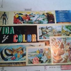 Coleccionismo Álbumes: ALBUN VIDA Y COLOR AÑOS 70-80 FALTAN 92 CROMOS