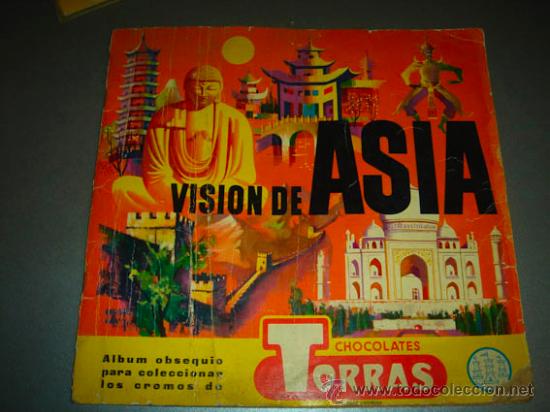 Colecionismo Cadernetas: &Aacute;lbum de cromos VISION DE ASIA editado por CHOCOLATES TORRAS.