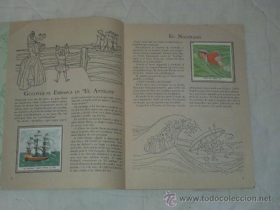 Coleccionismo &aacute;lbumes: LOS VIAJES DE GULLIVER EL LIBRO DE ORO DE LAS ESTAMPAS - Foto 4