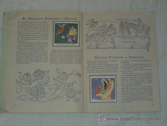 Coleccionismo &aacute;lbumes: LOS VIAJES DE GULLIVER EL LIBRO DE ORO DE LAS ESTAMPAS - Foto 10