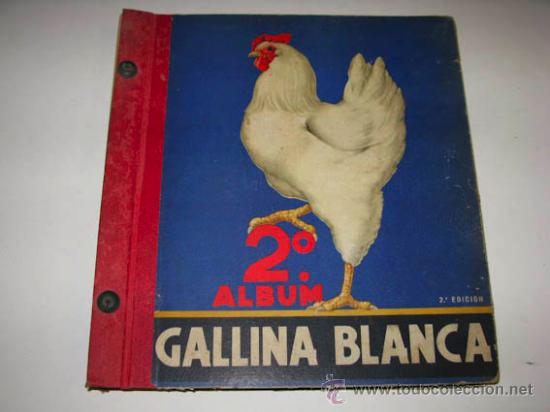 Collectable Incomplete Albums: &Aacute;lbum de cromos GALLINA BLANCA 2&ordm; &aacute;lbum, 2&ordf; edici&oacute;n a&ntilde;os 40.
