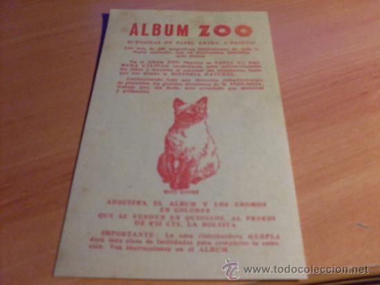 Collectable Incomplete Albums: ALBUM ZOO, AUTOMOVILISMO Y MOTORISMO. PUBLICIDAD CLIPER. NO ES ALBUM, SOLO ANUNCIO PROMOCION (CR1)