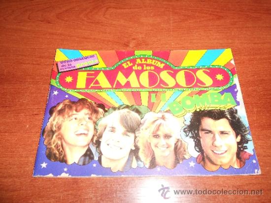 Collectionnisme Albums: ALBUM DE CROMOS (REVISTA PRONTO) EL ALBUM DE LOS FAMOSOS DE BOMBA. SIN ESTRENAR.