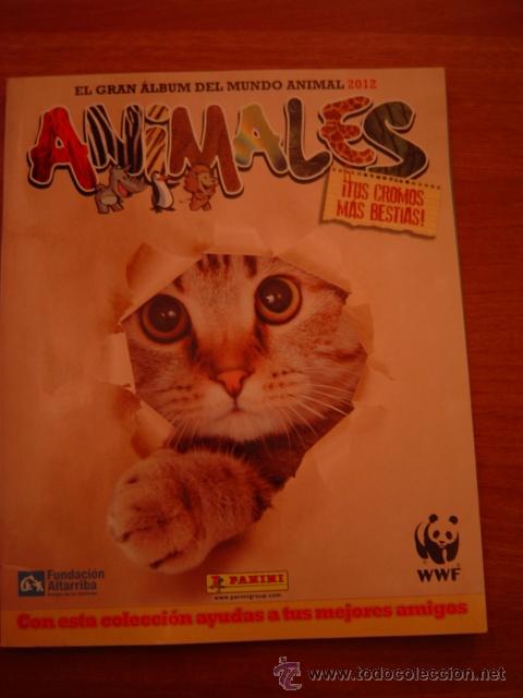 Coleccionismo &aacute;lbumes: ALBUN  VACIO DE  ANIMALES -- PANINI - 2012 - - Foto 1