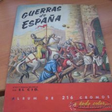 Coleccionismo Álbumes: GUERRAS DE ESPAÑA (ED. BARCICROM) CON 147 DE 216 CROMOS (COIB85). Lote 38126717