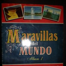Coleccionismo Álbumes: ALBUM CROMOS MARAVILLAS DEL MUNDO.ALBUM I.