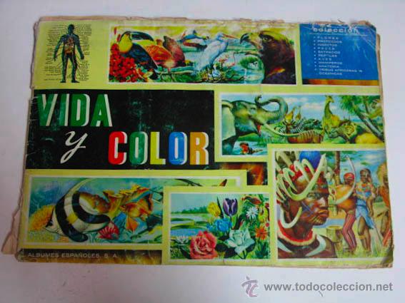 Collezionismo Album: &Aacute;lbum de cromos VIDA Y COLOR editado por &Aacute;lbumes Espa&ntilde;oles S.A.