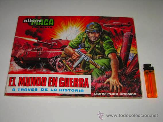 Coleccionismo &Aacute;lbumes: &Aacute;lbum de cromos EL MUNDO EN GUERRA A TRAVES DE LA HISTORIA, Editorial MAGA S.L.