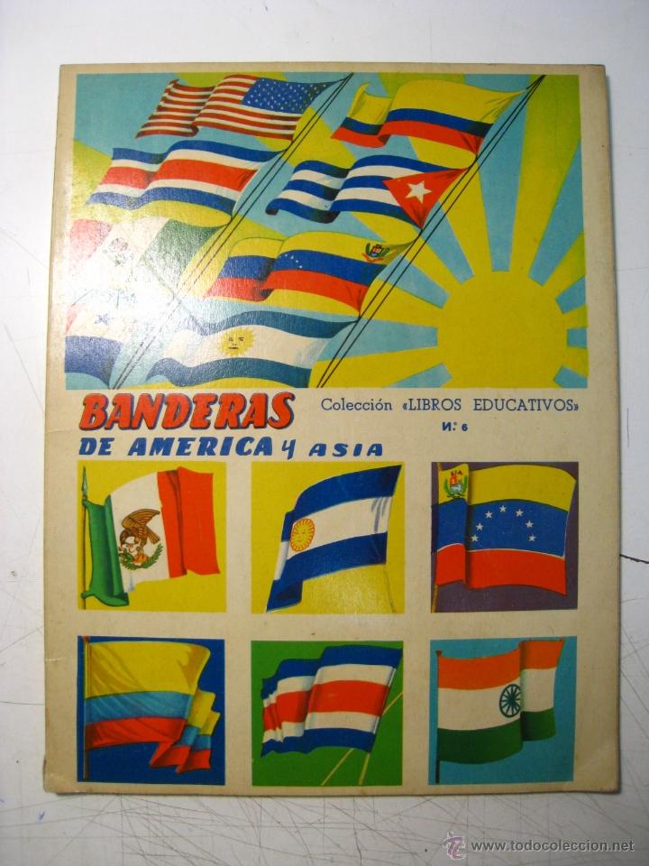 Collectable Incomplete Albums: BANDERAS DE AMERICA Y ASIA (COLECCION LIBROS EDUCATIVOS N&ordm; 6) - ALBUM VACIO