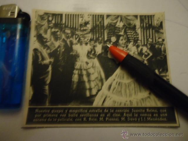 Collectable Incomplete Albums: prensa original de la epoca JUANITA TREINA, recorte de prensa,