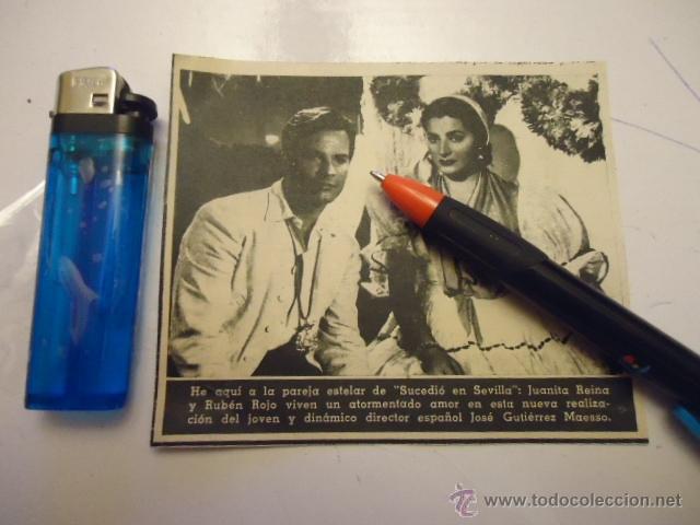 Collectable Incomplete Albums: prensa original de la epoca JUANITA TREINA, recorte de prensa,