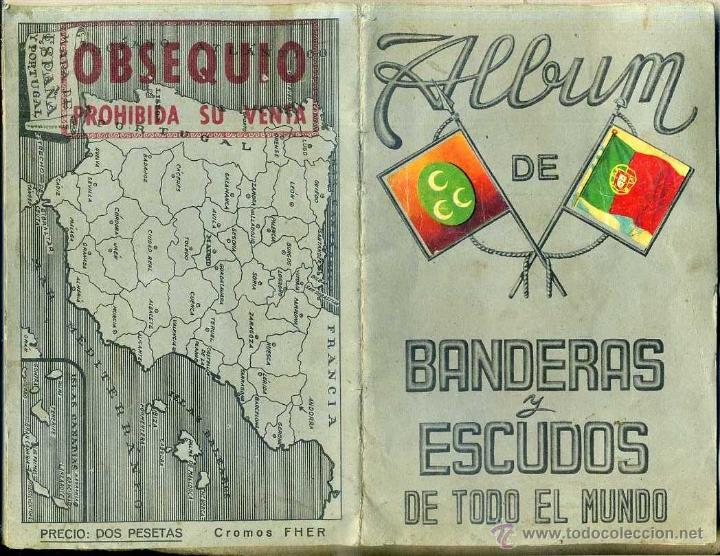 Colecionismo Cadernetas: ALBUM DE BANDERAS Y ESCUDOS DE TODO EL MUNDO (CROMOS FHER)