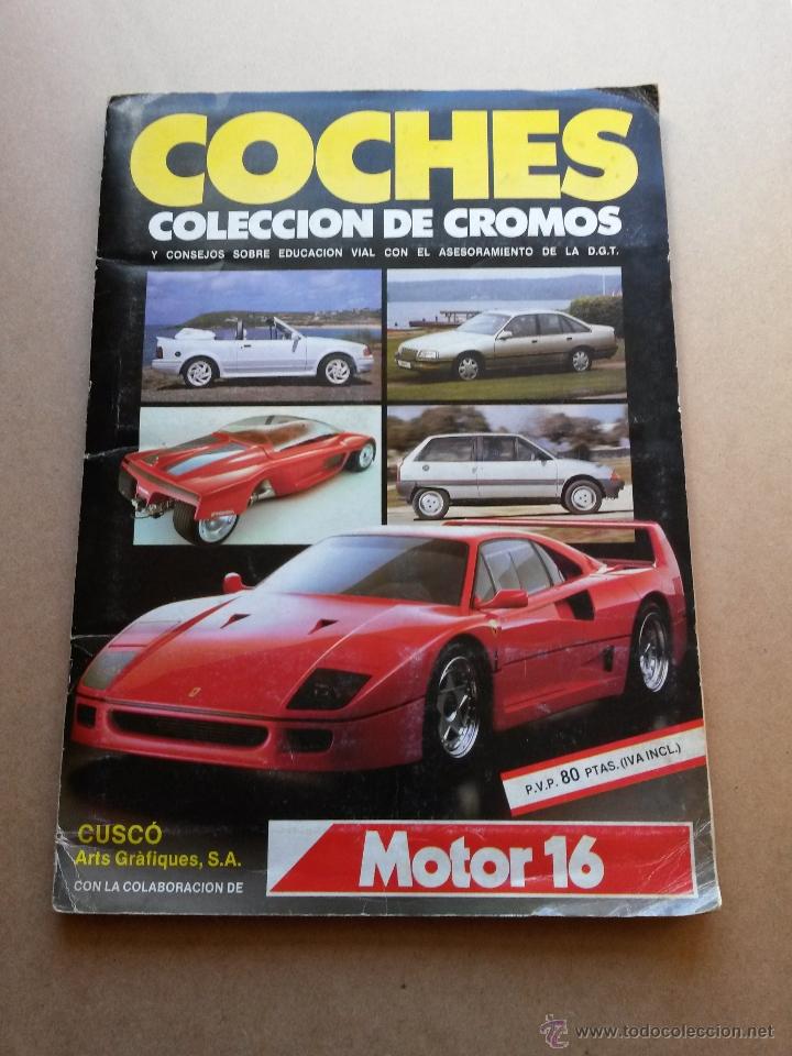 Coleccionismo &Aacute;lbumes: Album de coches, motor 16 faltan muy pocos