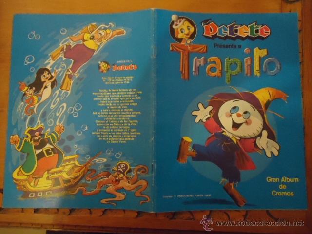 Collectable Incomplete Albums: antiguo album vacio petene presenta a trapito gran album de cromos para 96 cromos