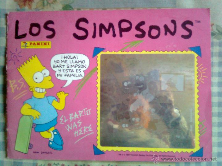 Colecionismo Cadernetas: LOS SIMPSONS- 1991-PANINI- CORRECTO ESTADO- A FALTA DE 39 CROMOS-1097