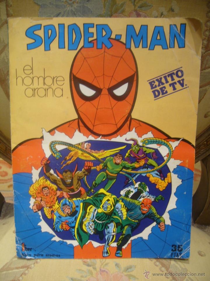 Collectable Incomplete Albums: ALBUM CROMOS SPIDER-MAN, EL HOMBRE ARA&Ntilde;A. FHER 1.981. SOLO FALTAN DOS CROMOS.