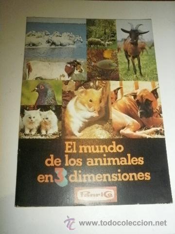Coleccionismo &Aacute;lbumes: ALBUM  PANRICO EL MUNDO DE LOS ANIMALES N 3 DIMENSIONES VACIO PERO NUEVO