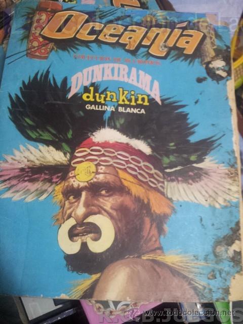 Coleccionismo &Aacute;lbumes: ALBUM OCEANIA DUNKIRAMA DUNKIN CON 22 CROMOS
