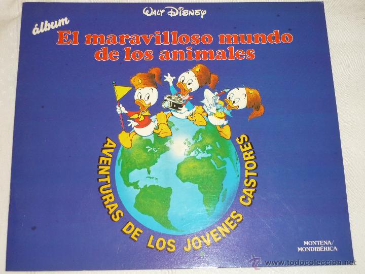 Collectionnisme Albums: Album de cromos EL MARAVILLOSO MUNDO DE LOS ANIMALES - Aventuras de los jovenes castores