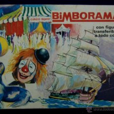 Coleccionismo Álbumes: ALBUM BIMBORAMA. CON FIGURAS TRANSFERIBLES A TODO COLOR. AÑO 1972. DE BIMBO. INCOMPLETO.
