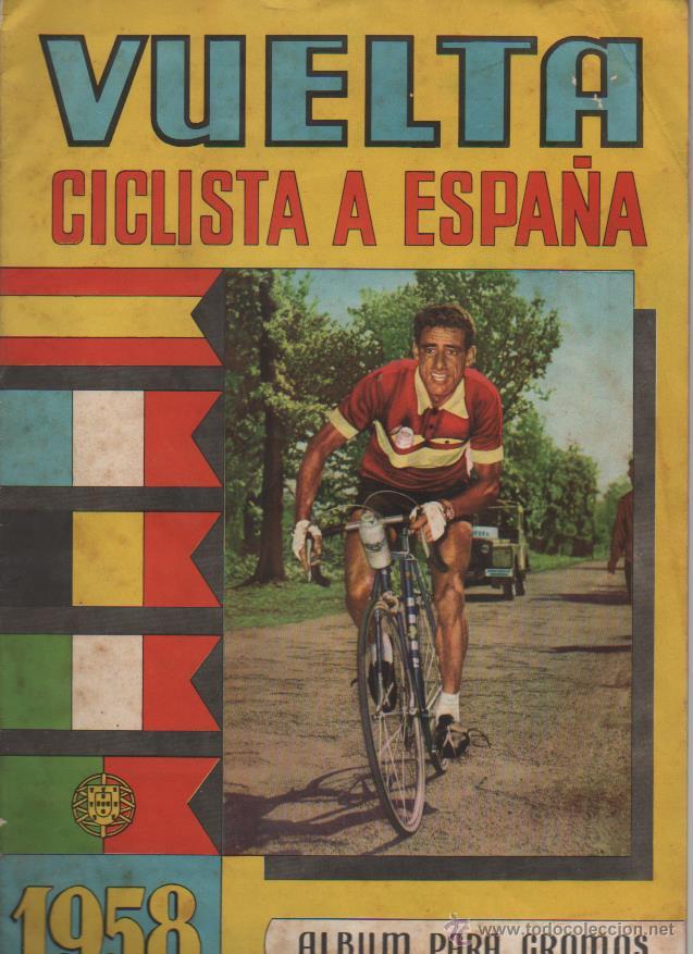 Coleccionismo &Aacute;lbumes: VUELTA CICLISTA A ESPA&Ntilde;A 1958 -ALBUM CON 120 CROMOS NUEVO SE PUEDE VENDER SUELTOS