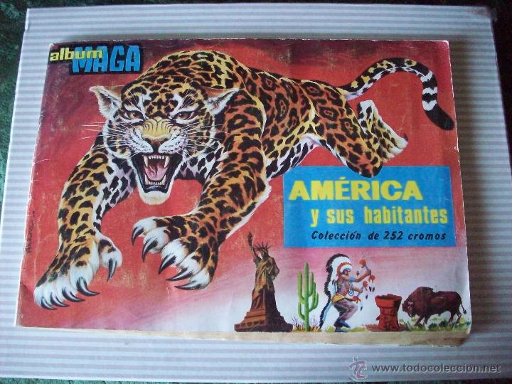 Colecionismo Cadernetas: Album cromo Maga- America y sus habitantes