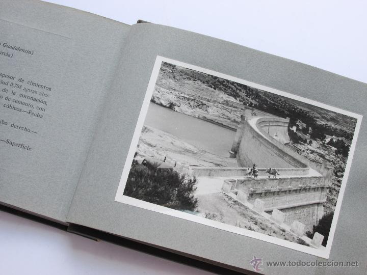 Collectionnisme Albums: CONFEDERACION HIDROGRAFICA DEL SEGURA-ALBUM DE PIEL CON 12 FOTOGRAFIAS ORIGINALES -9X13