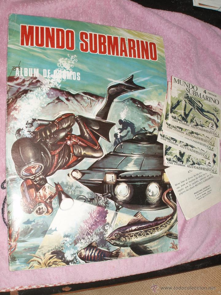 Collectable Incomplete Albums: ALBUM MUNDO SUBMARINO Y 5 SOBRES NUEVOS SIN ABRIR PRODUCCIONES EDITORIALES