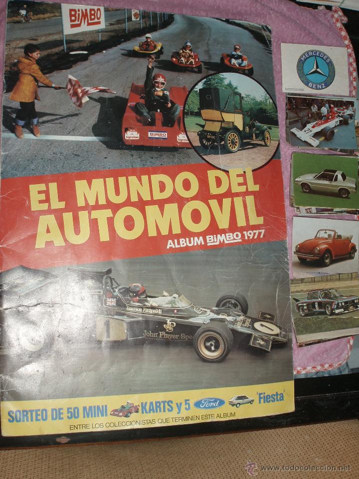 Collezionismo Album: ALBUM EL MUNDO DEL AUTOMOVIL,BIMBO CASI COMPLETO Y MUCHOS CROMOS NUEVOS SIN PEGAR
