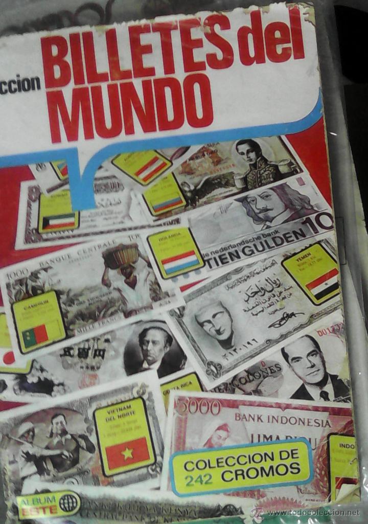 Collezionismo Album: &Aacute;lbum de cromos Billetes del mundo. Incompleto