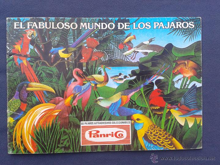 Colecionismo Cadernetas: El fabuloso mundo de los p&aacute;jaros - Album de cromos autoadhesivos editado por Panrico - Incompleto