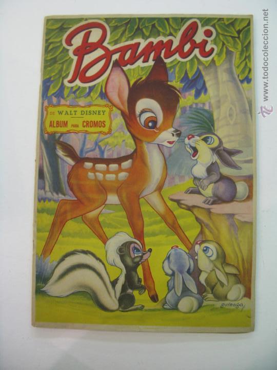 Collectionnisme Albums: ALBUM DE CROMOS BAMBI WALT DISNEY. FHER Faltan 68 cromos de 220 A&Ntilde;OS 50