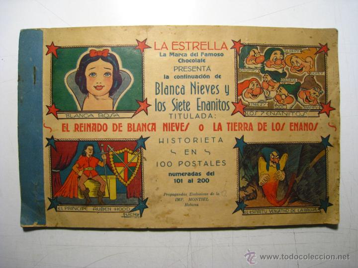 Colecionismo Cadernetas: EL REINADO DE BLANCA NIEVES O LA TIERRA DE LOS ENANOS - LA ESTRELLA - ALBUM (SOLO FALTA 1)