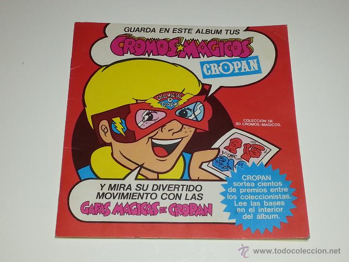 Collectionnisme Albums: ALBUM DE CROMOS MAGICOS DE PASTELITOS CROPAN - VACIO - A&Ntilde;O 1976 INCLUYE GAFAS MAGICAS SIN RECORTAR