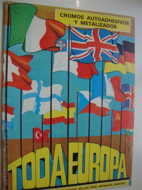 Collectable Incomplete Albums: ALBUM DE CROMOS VACIO, TODA EUROPA, MUY BUEN ESTADO.