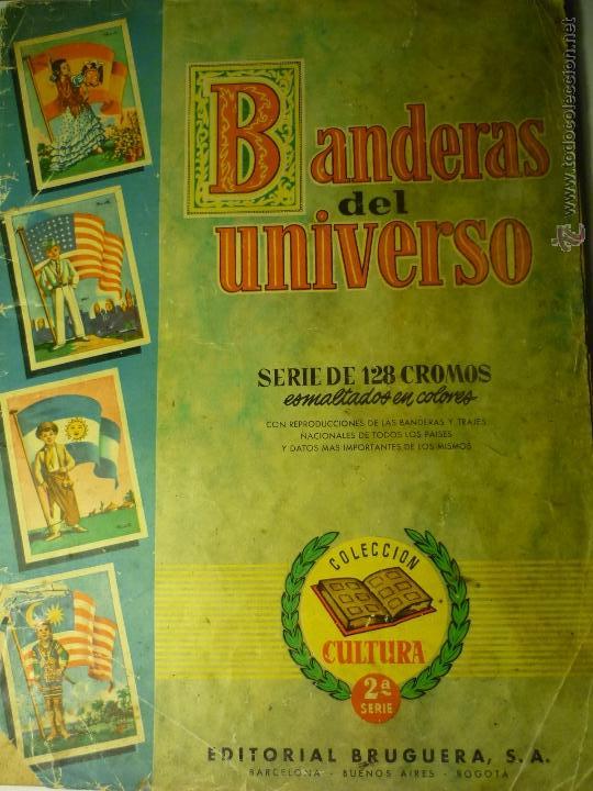 Colecionismo Cadernetas: album bruguera.-banderas del universo 2 serie.- faltan 7 cromos