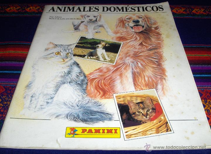 Collectionnisme Albums: ANIMALES DOM&Eacute;STICOS INCOMPLETO CON 141 CROMOS DE 360. PANINI A&Ntilde;OS 80. REGALO MAM&Iacute;FEROS INCOMPLETO.
