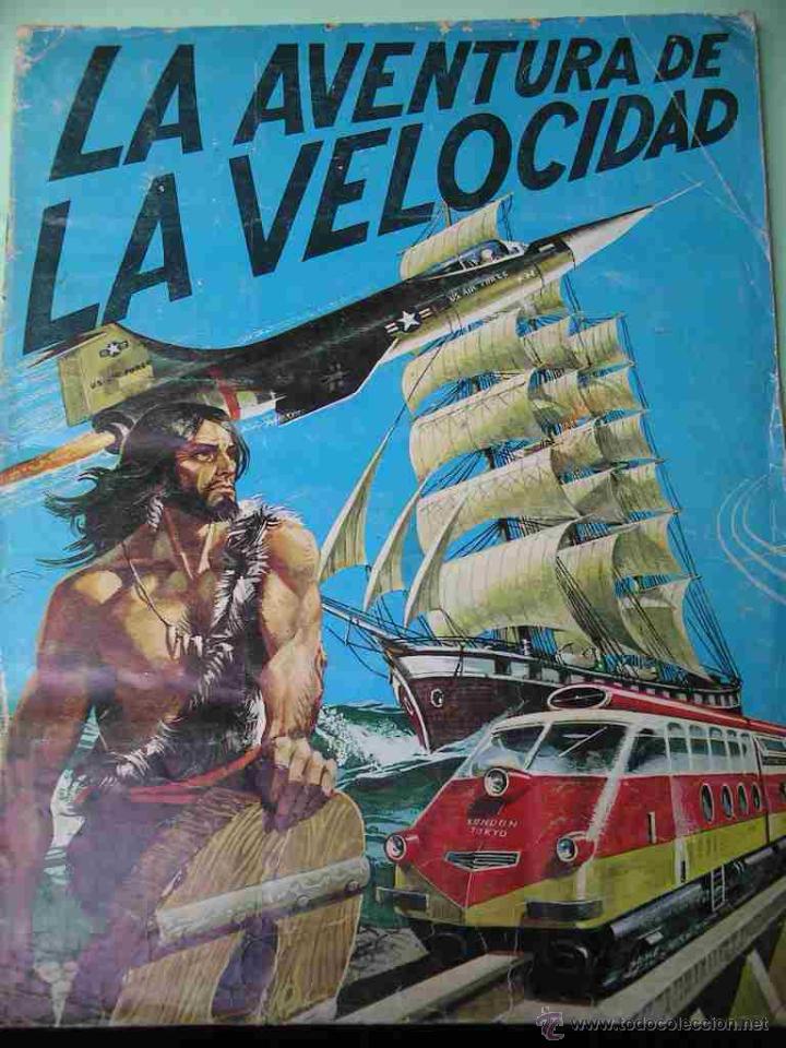 Colecionismo Cadernetas: &Aacute;lbum de Cromos La Aventura de la Velocidad, ed. Difusora de Cultura, incompleto, a&ntilde;o 1976