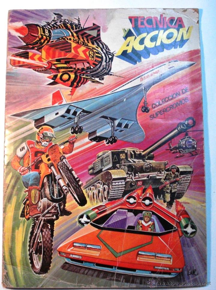 Collectionnisme Albums: TECNICA Y ACCION - ALBUM INCOMPLETO -COLECCION DE SUPERCROMOS