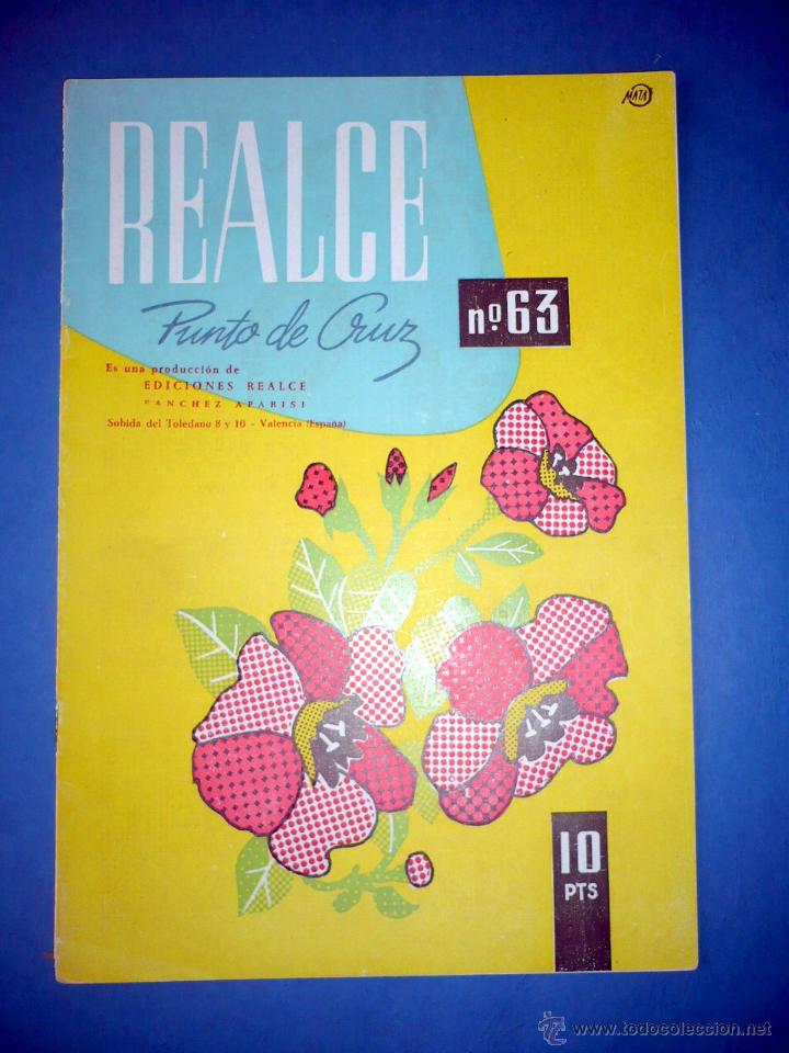 Collectionnisme Albums: &Aacute;LBUM REALCE PUNTO DE CRUZ N&ordm; 63 14 PAGS. EN COLOR -17X24-