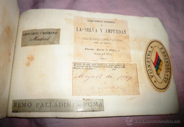 Colecionismo Cadernetas: VARIAS RELACIONES COMERCIALES - A&Ntilde;O 1888 - LOGOTIPOS ORIGINALES DE EPOCA.