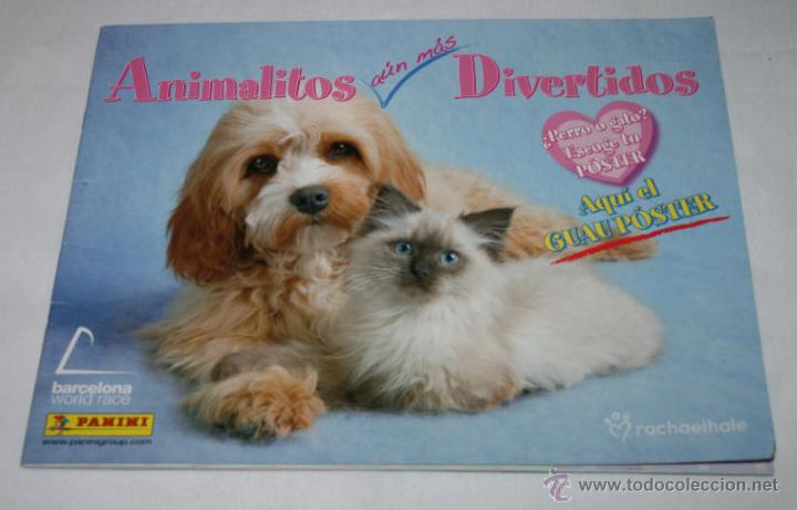 Colecionismo Cadernetas: ALBUM DE CROMOS, ANIMALITOS AUN MAS DIVERTIDOS, PANINI, CONTIENE 6 CROMOS, BUEN ESTADO
