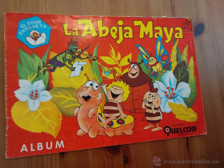 Coleccionismo &aacute;lbumes: ALBUM LA ABEJA MAYA EDICIONES QUELCOM CON 15 CROMOS - Foto 1
