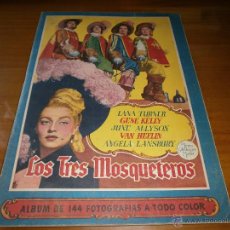 Coleccionismo Álbumes: ÁLBUM DE CROMOS LOS TRES MOSQUETEROS - EDT. BRUGUERA - 1952 - CON 17 CROMOS SIN PEGAR - IMPECABLE!!