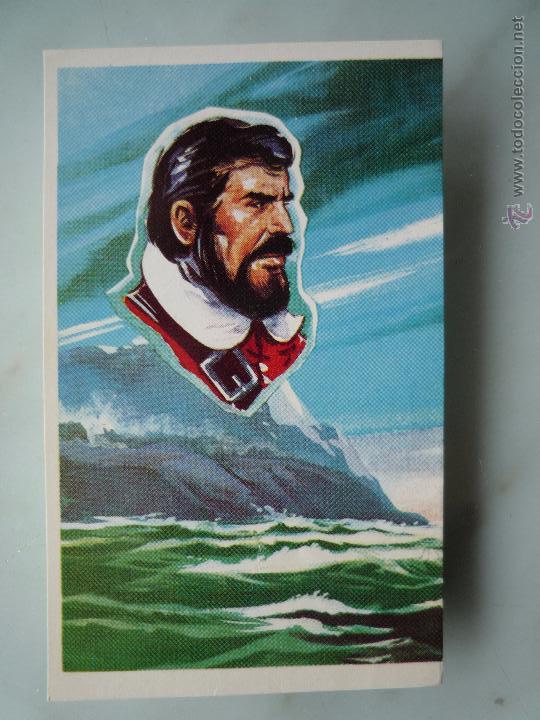 Colecionismo Cadernetas: Cromo n&ordm; 10 Luis V&aacute;ez de Torres *ESCALA EN OCEAN&Iacute;A* Chocolates Torras 1966. Ilustra TOM&Aacute;S PORTO.