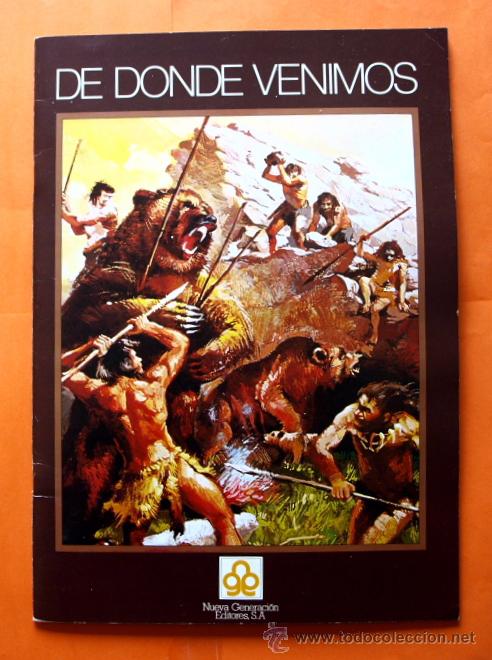 Coleccionismo &Aacute;lbumes: ALBUM DE CROMOS INCOMPLETO - DE DONDE VENIMOS - EDITORIAL NUEVA GENERACION -