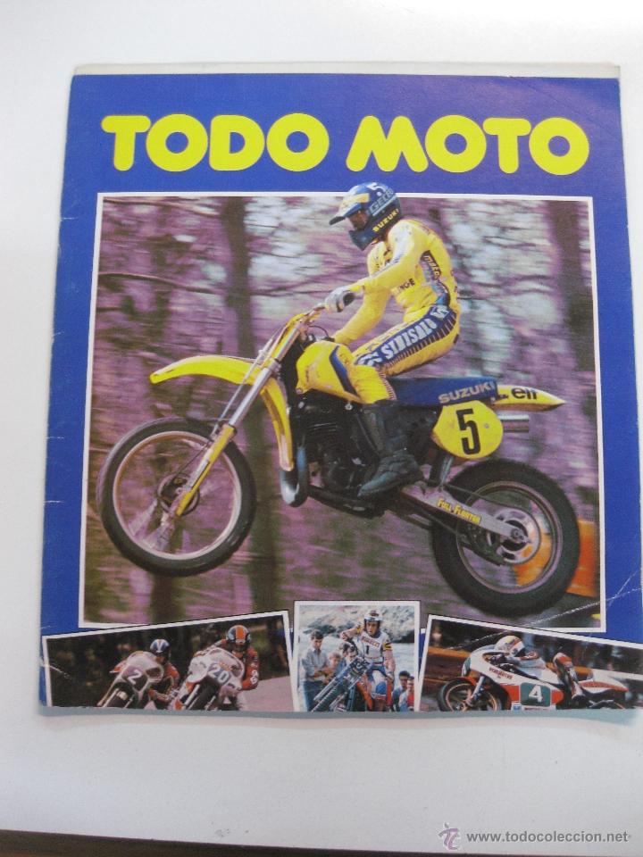 Colecionismo Cadernetas: ALBUM CROMOS.- TODO MOTO. COMIC-ROMO. CASI VACIO. CONTIENE 14 CROMOS DE 175..
